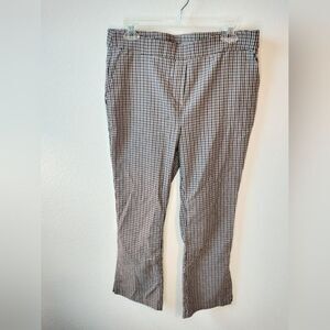 Jules & Leopold Houndstooth White/Black/Brown/Purple Academia Dress Pants Sz M